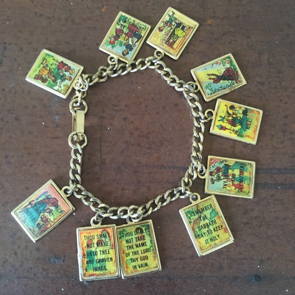 10 commandments holographic bracelet